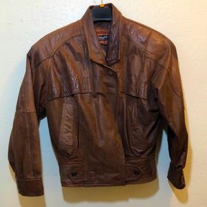 COPY - Vintage Adventure Bound Brown Leather Jacket XS